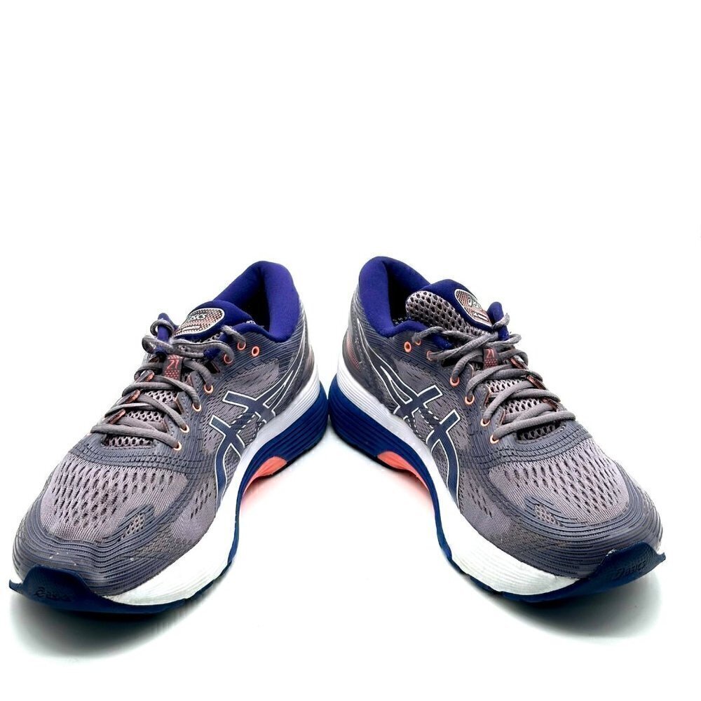 ASICS Gel Nimbus 21 Blue & White Running Sneakers Women’s Size  11 - Picture 5 of 10